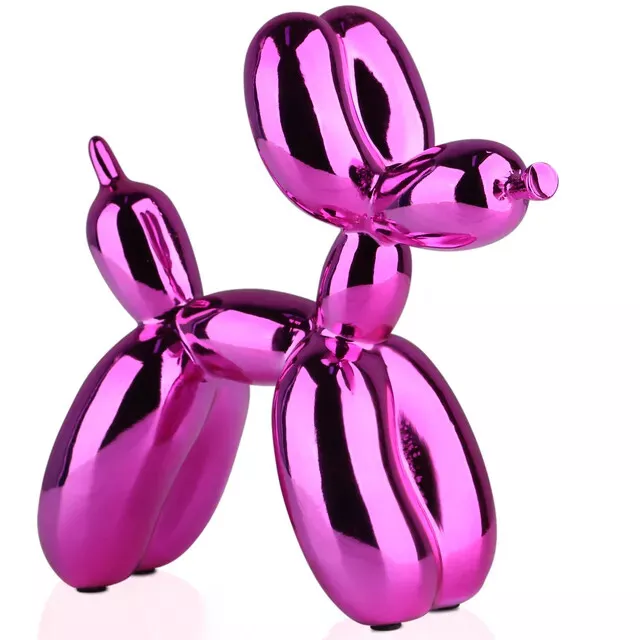 Electroplating Balloon Dog Statue Collectible Figurines Art Sculpture Decoration