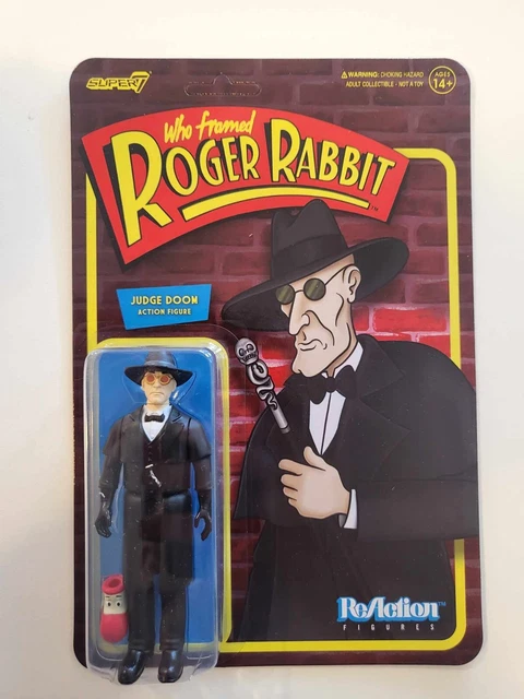 2 Super7 - Who Framed Roger Rabbit ReAction Figure Wave 1 - Stupid & Judge Doom