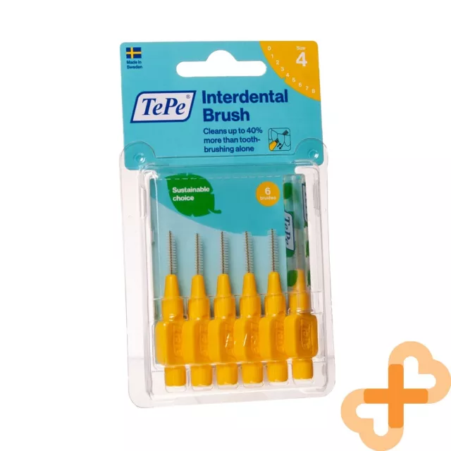 TePe Brossettes Interdentaires 0,70 MM Jaune 6 Pièces Taille 4 Durable Choix 3