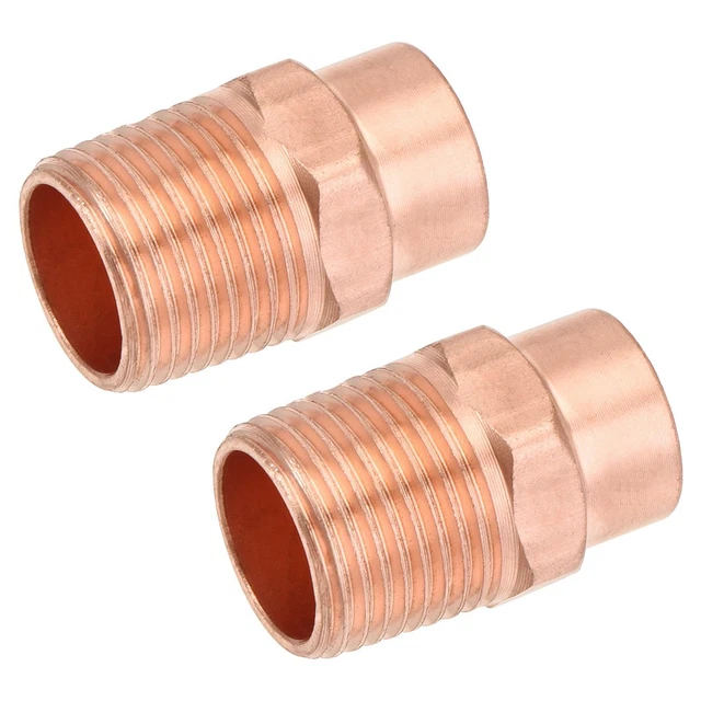 Raccord Cuivre Femelle 1/2 Pouce – Adaptateur Filetage NPT 3/8 Interne – Uxcell