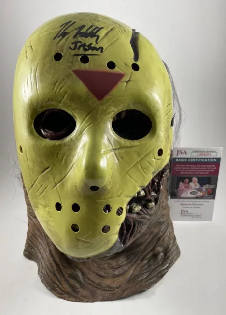 Kane Hodder Signed Friday The 13th Jason Voorhees Full Mask Autograph JSA COA