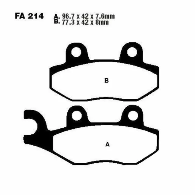 EBC Bremsbeläge hinten für Triumph Speedmaster 800 , 865 (EFI) 2