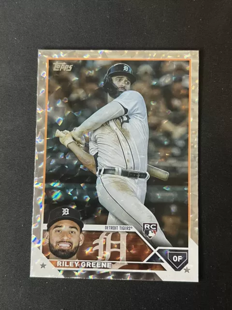 2023 Topps Series 1 RILEY GREENE Collectors Super Box Silver Foil Board RC #31