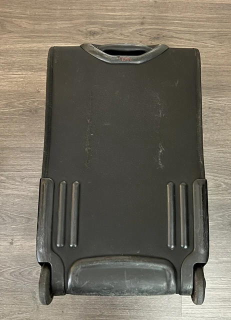 TUMI ALPHA Black Nylon Wheeled Carry-on Suitcase Business 22922DH Expandable 11