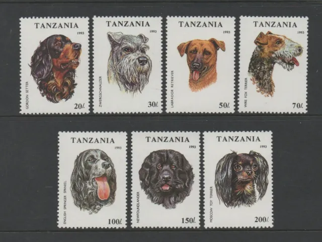 Tanzania 1993 Dogs (Sg1681/7) *Vf Mnh*