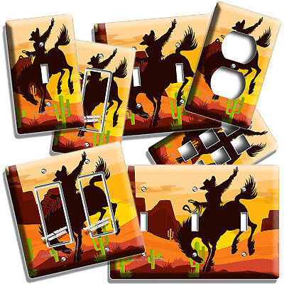 Wild West Cowboy Horse Southwest Desert Canyon Light Switch Outlet Plates Decor
