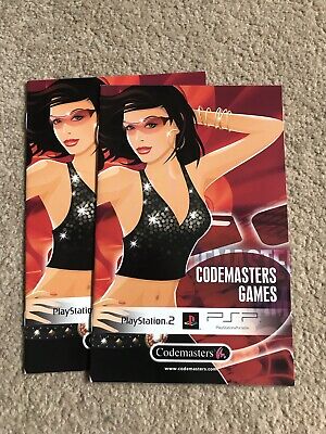 Codemasters 2006 Promo Inserto Playstation PS2 