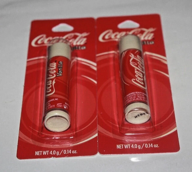 Coca Cola Lip Smacker Vanilla Lip Balm Flavor Lot Of 2 in Box