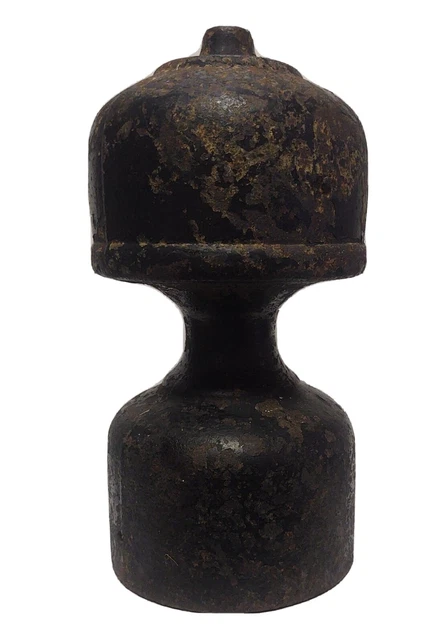Antique Cast Iron Hitching Post Topper 14 Inches 20 lbs Fence Finial