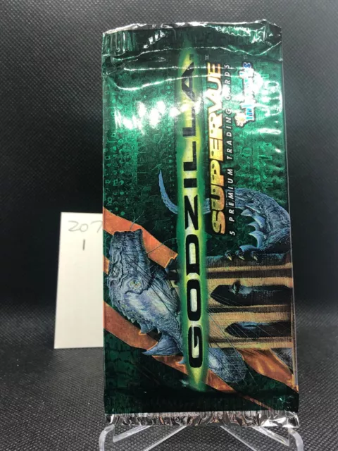 Sealed Pack of 1998 Inkworks Godzilla Supervue Premium Movie Trading Cards