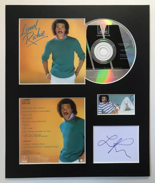 LIONEL RICHIE - Signed Autographed - LIONEL RICHIE - Album Display