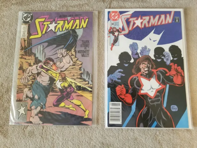 STAR MAN issues 10 and 34 DC Comics LOT (1989-1991)