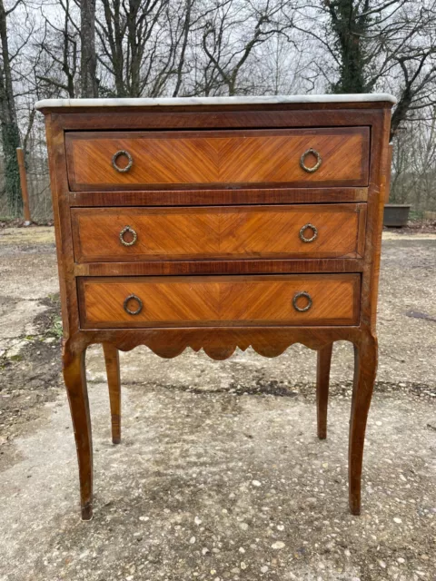 Mini commode 3 tiroirs Louis XVI