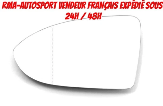 Glace de rétroviseur grand angle dégivrant côté conducteur SPILU 10623