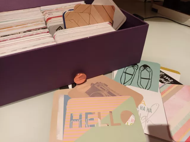 250 No. Tarjetas de diario 3x4 - NUEVAS