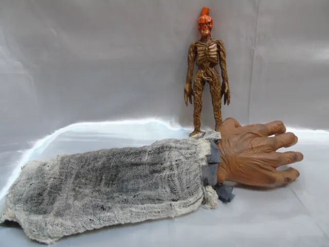 Halloween Bloody Zombie Fake Severed Life-Size Hand (7") w/ Sleeve  figure bonus