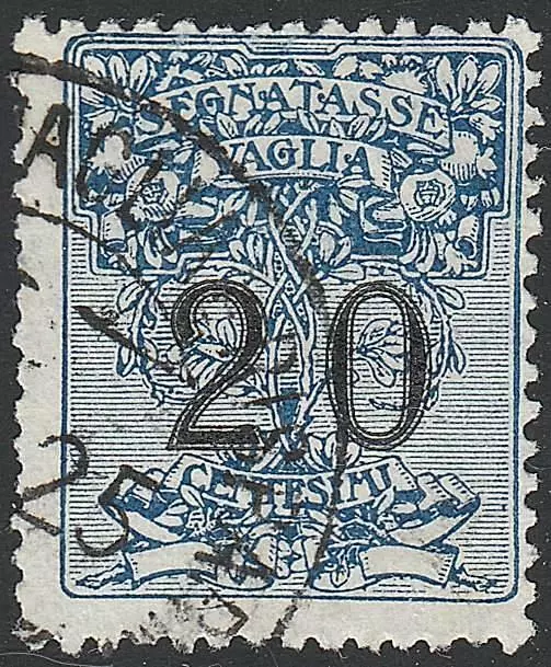 Italy Segnatasse Per Vaglia Sassone #1 Used
