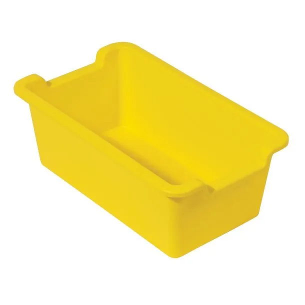 Contenedor de almacenamiento rectangular antimicrobiano para niños Deflecto 39510YEL (amarillo)