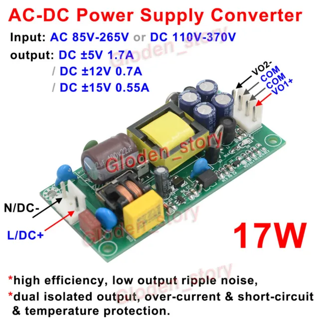 AC-DC Switching Power Supply Board Module AC110V 220V 230V to DC ±5V ±12V ±15V