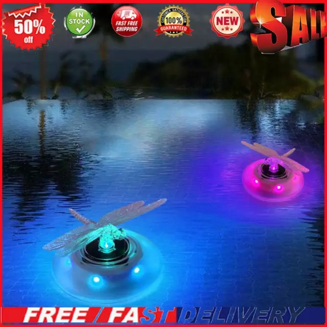 Solar RGB LED Swimming Pool Underwater Floating Lamp Garden Water Light (B)