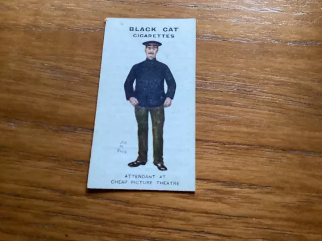 CARRERAS CIGARETTE CARD TYPES OF LONDON 1919 No.43 Attendant