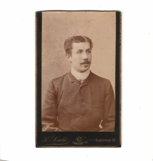 CDV Foto Herrenportrait - Frankfurt Main 1880er
