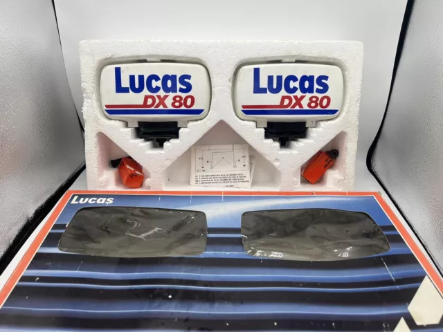 Pair Of Lucas DX 80 Driving Lamps Vintage Rally Classic