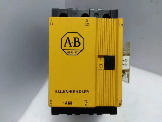 Allen Bradley 100-A60N 3 Contactor Ser.C with 195-GA10 Ser.A