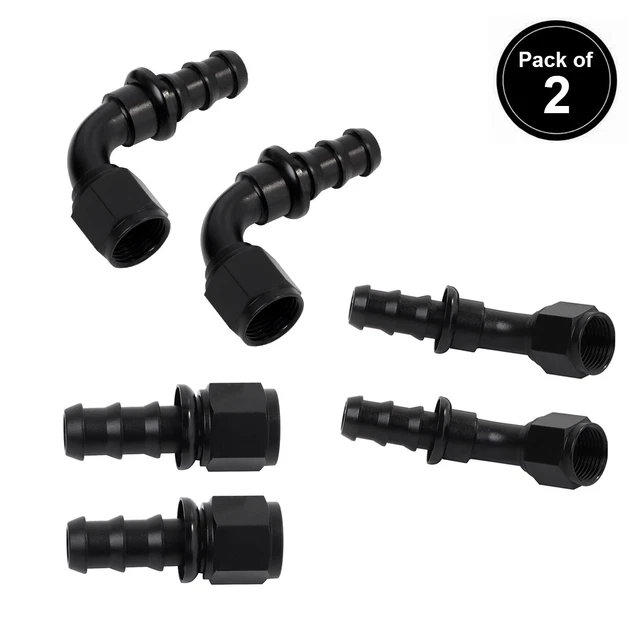 thumbnail image 2 of TT Racing 1FT 10AN Braided Fuel Line Hose Kit – Black Nylon & Stainless Steel, 500 PSI Working Pressure, Universal Fit For Fuel/Gas/Oil 2 of 6