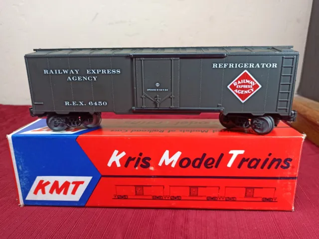 KMT 6450 O Scale Railway Express Agency REA Boxcar #6450 NEW OPEN BOX