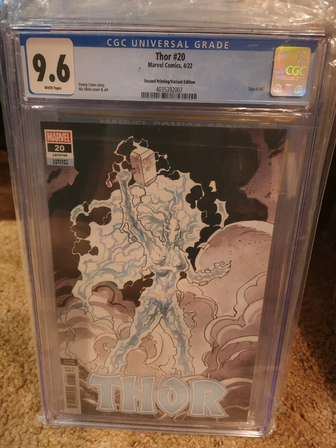 THOR #20 (2022) CGC 9.6 2ND PRINT 1:25 White Page 1ST APPEARANCE GOD OF HAMMERS
