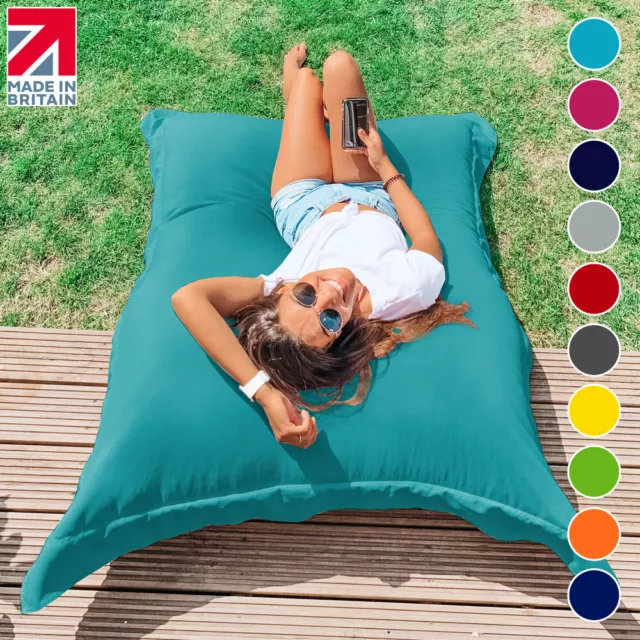 Squarbie Bean Bag - Outdoor Garden Water Resistant Lounger Chair rucomfy Beanbag