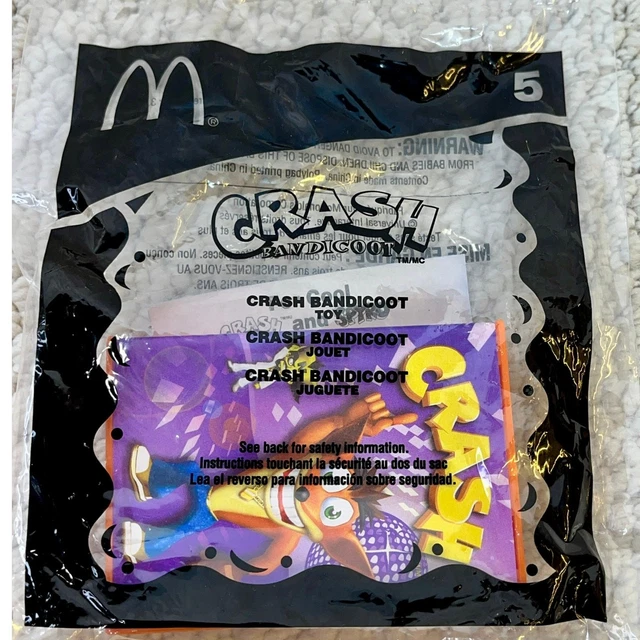 Jouet Crash Bandicoot - Happy Meal McDonald's 2005 (Occasion, Fonctionnel)