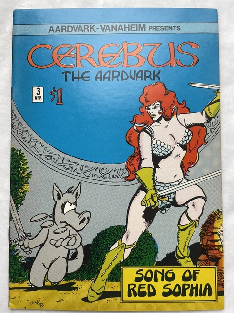 CEREBUS THE AARDVARK #3 AARDVARK-VANAHEIM KEY ISSUE RED SOPHIA (Ungraded)
