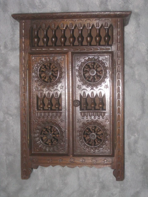 ANCIENNE PORTES D'ARMOIRE BRETONNE AVEC BATI en merisier façade placard eBay