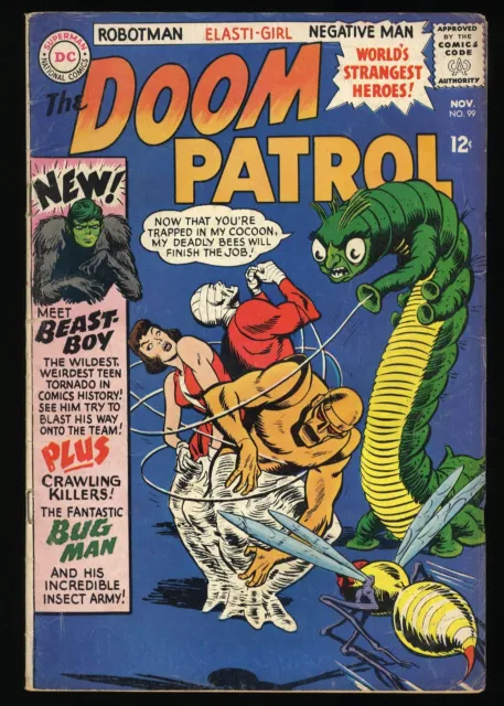 Doom Patrol #99 VG+ 4.5 1st Appearance Beast Boy! Bob Brown! DC Comics 1965