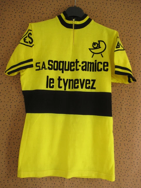 Maillot Cycliste Le Coq Sportif Acrylique 70'S vintage Manche longue - 3 / M
