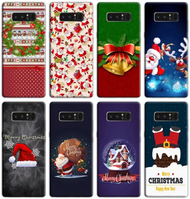 Custodia Cover Morbida In Tpu Per Samsung Galaxy Note 8 N950F Fantasia Natale