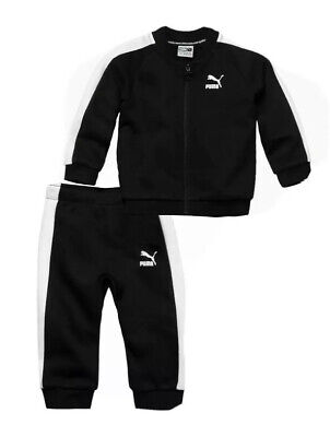 Puma Minicats T7 Baby Toddler Tracksuit Track Top Joggers Black 854455 01