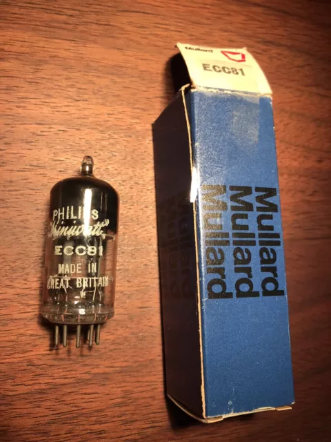 Ecc81 Ecc 81 Mullard Philips Miniwatt Valve Tube Amp New In Box Made In England