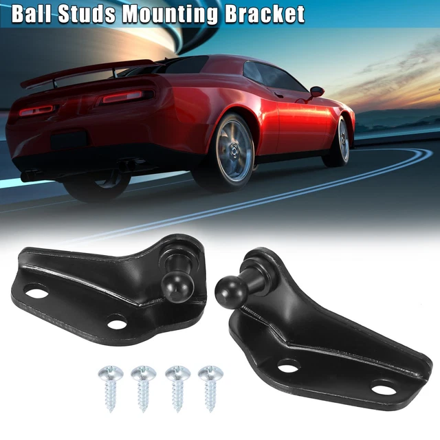 1 Set Black Car Ball Studs Mounting Brackets for Gas Struts Shocks 61x28x21mm