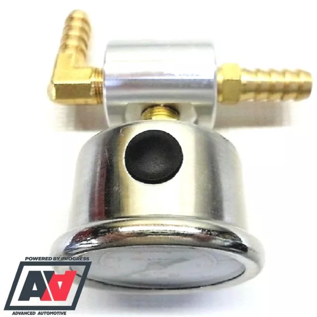 Fuel Pressure Test Gauge Inline Adaptor 8mm Hose Unions High Pressure ADV