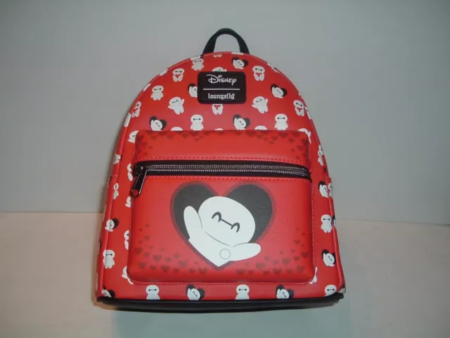 Loungefly Disney Baymax Heart Chibi Mini Backpack~ With Tags~ Brand New~