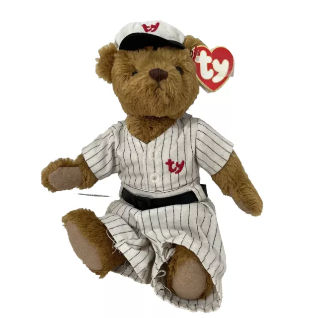 TY BEANIE BABY Cooper Vintage Cobb Baseball Player Bear Jointed