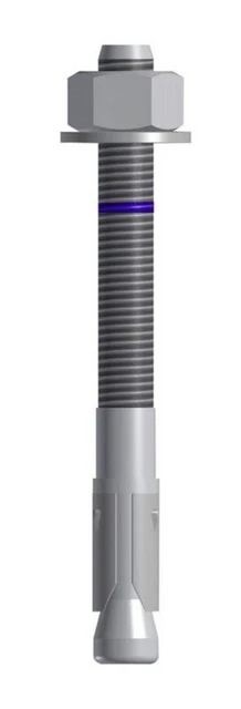 Ancoraggio bulloni TOX ancoraggio ancoraggio a barra manicotto 12-120/24 zincato 1 pezzo