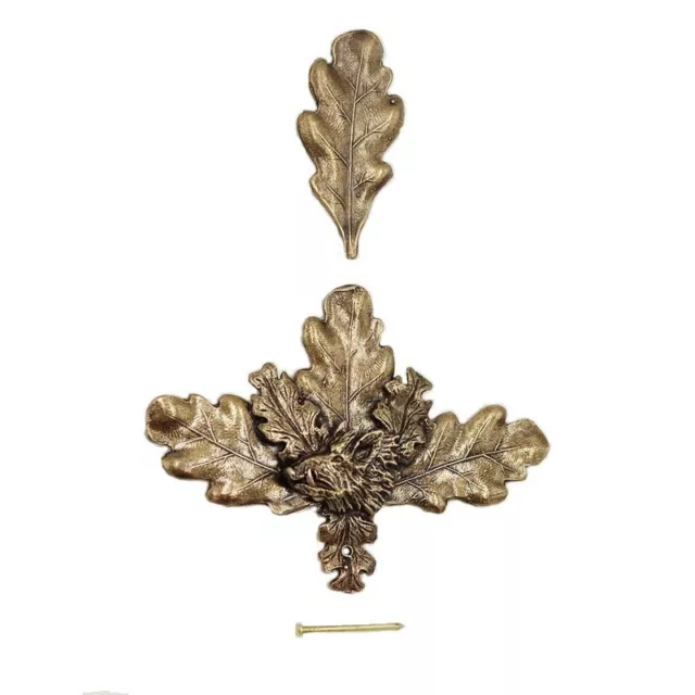 Hoja de Roble Con Bachenkopf Decoración para Jabalí Tamaño los Colmillos Medio
