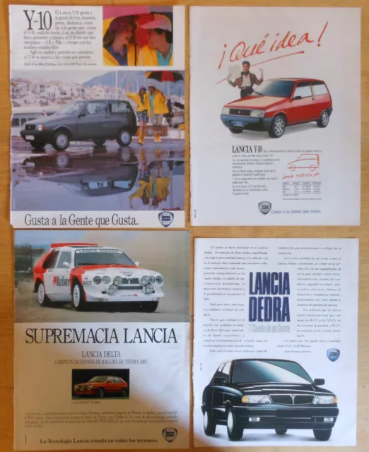 Lancia 5x 1980s/90s Original Spanish Ads Car Ad Automobile Advertising Car