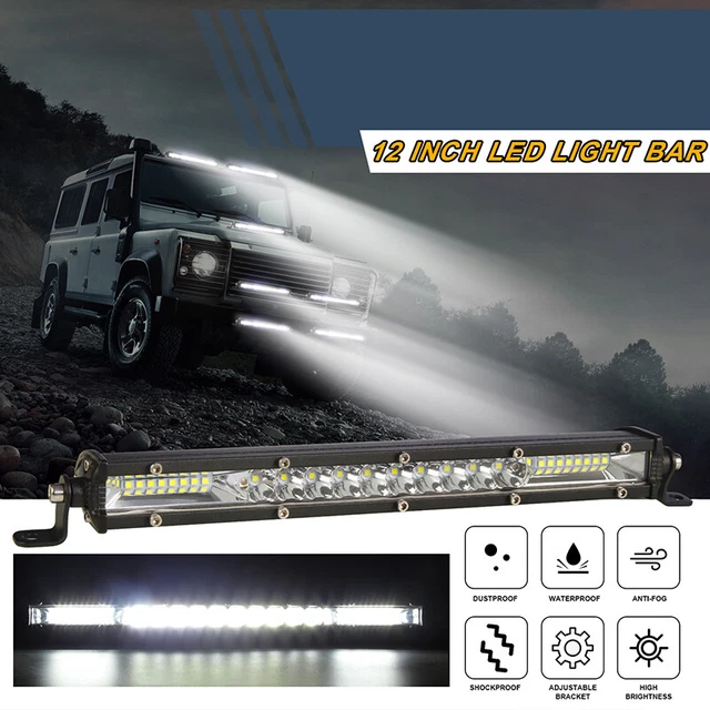 Barra luminosa da lavoro LED 12 pollici 78 W combinazione spot alluvione guida fuoristrada SUV barca AT-H7