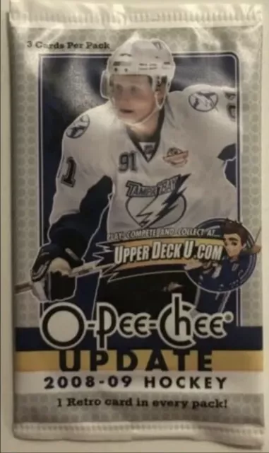 2008-09 O-PEE-CHEE UPDATE RETRO HOCKEY Trading CARDS BRAND NEW/SEALED  1 PACK!!