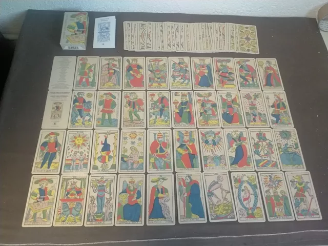 Ancien TAROT Marseillais Nicolas Conver Tarot de Marseille - COMPLET Tbe !!!!!!!